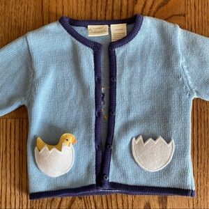 🐣 NWT Nordstrom Baby Easter chick cardigan vintage